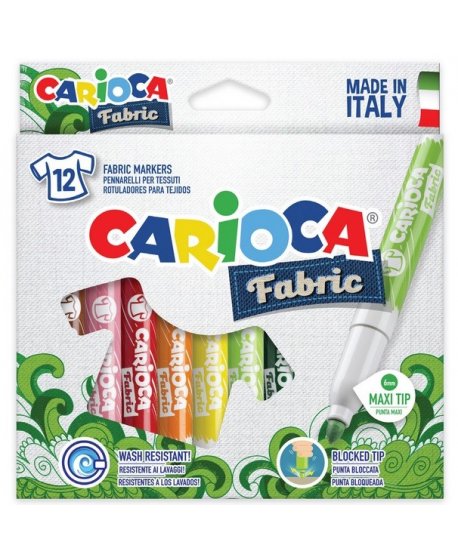 ΜΑΡΚΑΔΟΡΟΙ CARIOCA FABRIC ART 12τεμ.