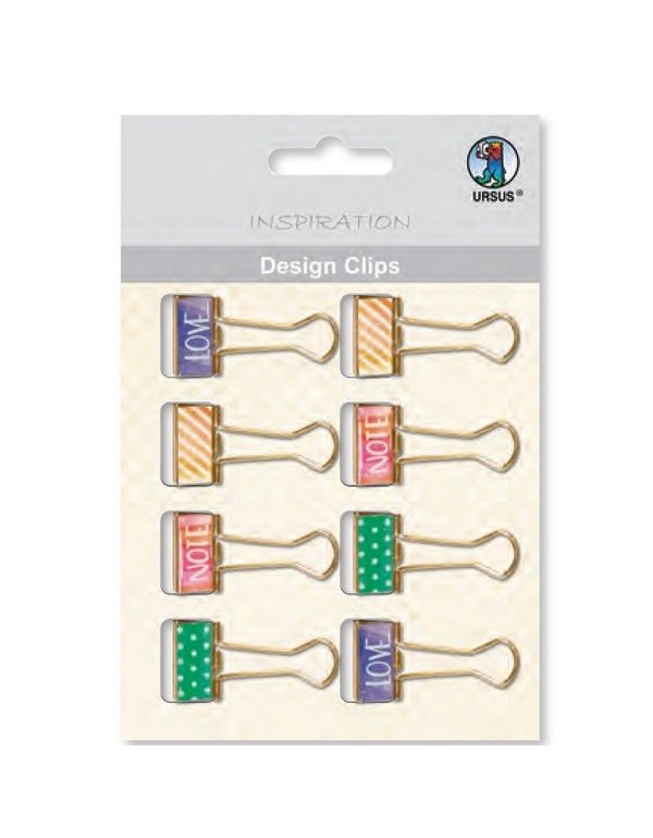 ΠΙΑΣΤΡΕΣ URSUS DESIGN CLIPS LOVE 8τεμ