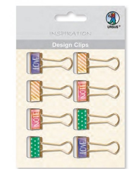 ΠΙΑΣΤΡΕΣ URSUS DESIGN CLIPS LOVE 8τεμ