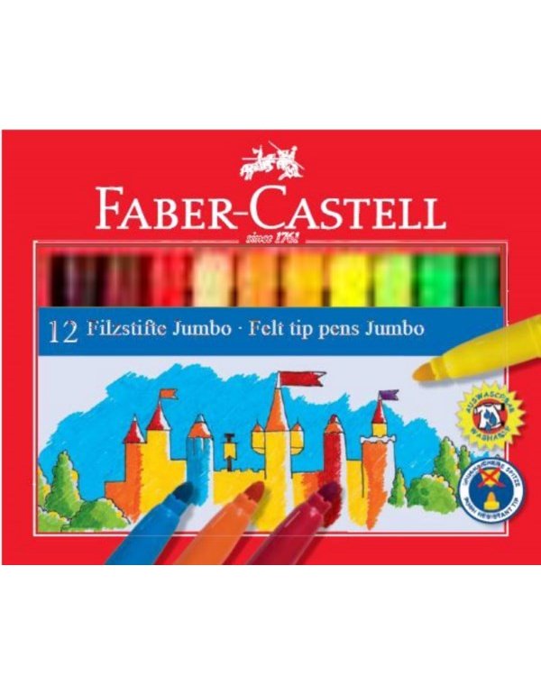 ΜΑΡΚΑΔΟΡΟΙ ΧΟΝΤΡΟΙ FABER CASTELL FIBRE 24ΤΕΜ.