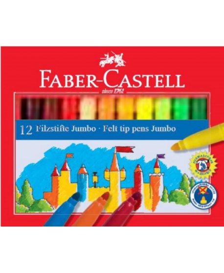 ΜΑΡΚΑΔΟΡΟΙ ΧΟΝΤΡΟΙ FABER CASTELL FIBRE 24ΤΕΜ.