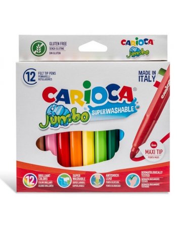 CARIOCA ΜΑΡΚΑΔΟΡΟΙ ΧΟΝΔΡΟΙ ΠΛΕΝΟΜΕΝΟΙ 12ΤΕΜ.
