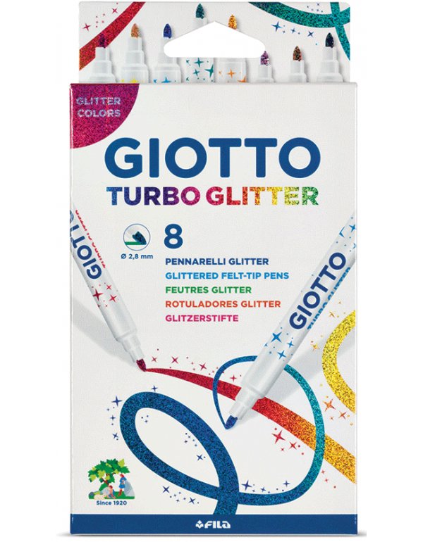 ΜΑΡΚΑΔΟΡΟΙ GIOTTO TURBO GLITTER ΤΩΝ 8