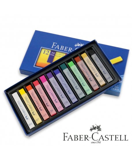  ΠΑΣΤΕΛ FABER CASTELL 12ΤΕΜ SOFT ΚΑΡΡΕ
