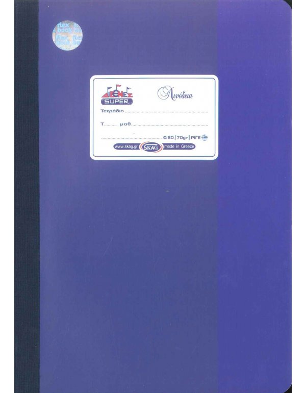 ΤΕΤΡΑΔΙΟ ΛΙΝΟΔΕΤΟ SKAG ΜΠΛΕ 60φ.