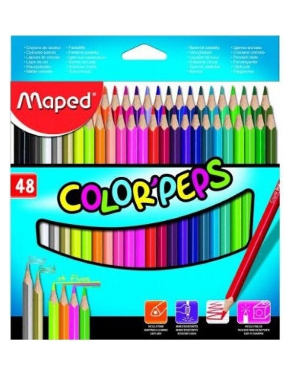 ΞΥΛΟΜΠΟΓΙΕΣ ΜΑPED COLOR'PEPS 48TEM.