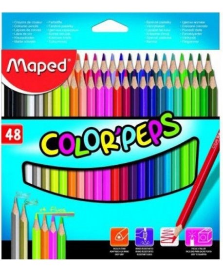 ΞΥΛΟΜΠΟΓΙΕΣ ΜΑPED COLOR'PEPS 48TEM.