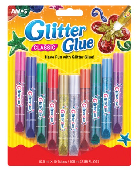 ΧΡΥΣΟΚΟΛΛΕΣ AMOS 10,5ml ΜΠΛΙΣΤΕΡ 10 ΧΡΩΜ.