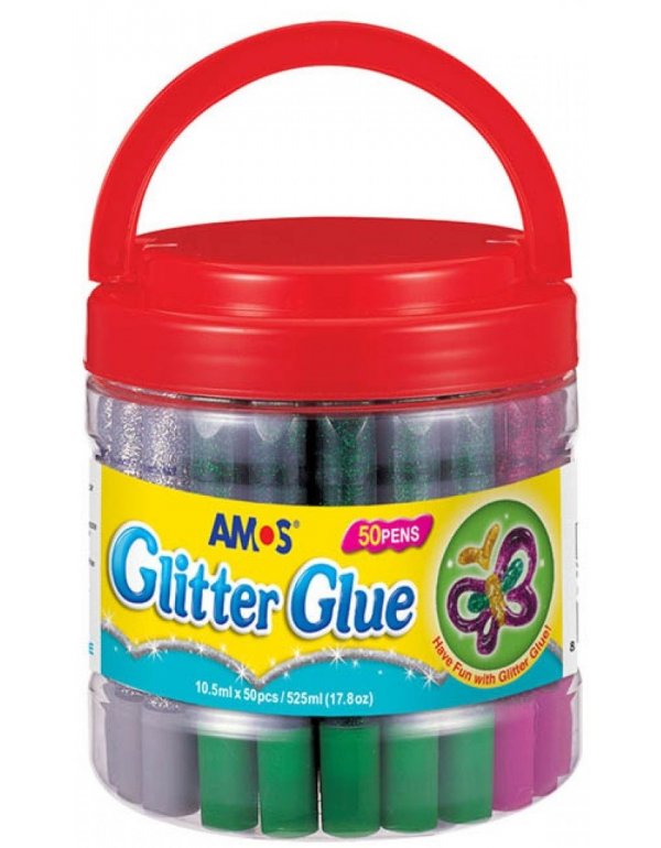 ΧΡΥΣΟΚΟΛΛΑ ΑΜΟS GLITTER ΧΡΩΜΑΤΑ 1ΤΕΜ.