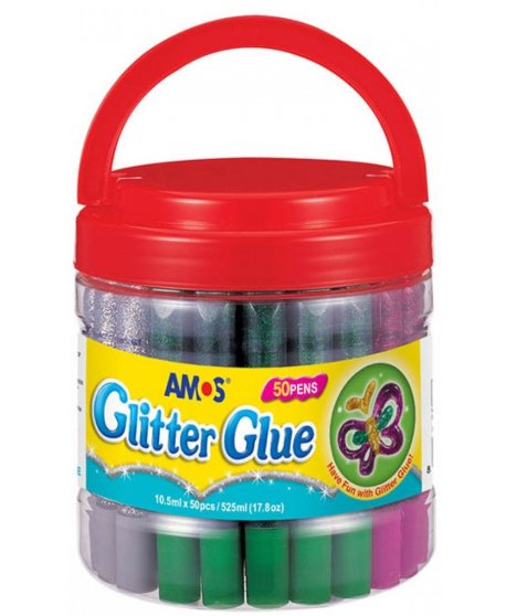 ΧΡΥΣΟΚΟΛΛΑ ΑΜΟS GLITTER ΧΡΩΜΑΤΑ 1ΤΕΜ.