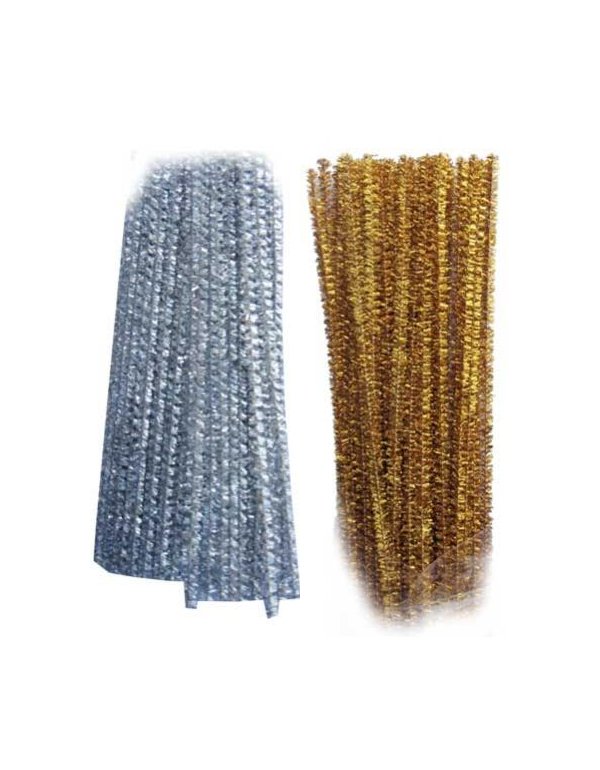 ΣΥΡΜΑ ΠΙΠΑΣ ΜΕΤΑΛΛΙΖΕ ΜΟΝΟΧΡΩΜΟ 100 τεμ. 6mm 30 cm