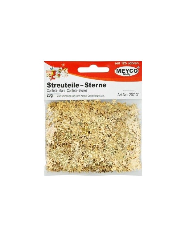 ΠΟΥΛΙΕΣ STRASS ΑΣΤΕΡΙΑ ΧΡΥΣΑ MEYCO 20gr
