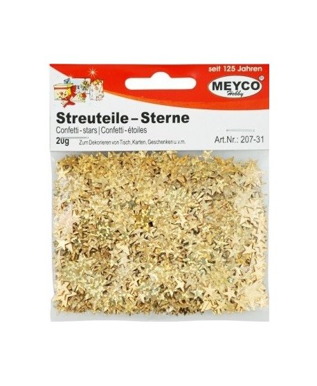ΠΟΥΛΙΕΣ STRASS ΑΣΤΕΡΙΑ ΧΡΥΣΑ MEYCO 20gr