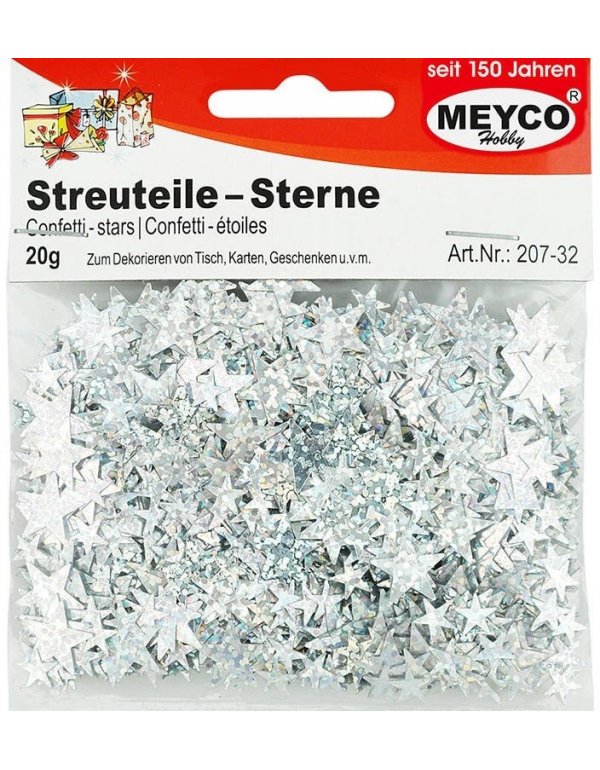 ΠΟΥΛΙΕΣ STRASS ΑΣΤΕΡΙΑ ΑΣΗΜΙ MEYCO 20gr