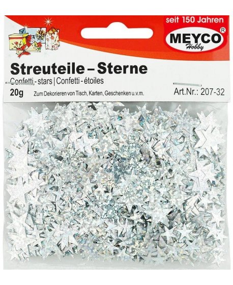 ΠΟΥΛΙΕΣ STRASS ΑΣΤΕΡΙΑ ΑΣΗΜΙ MEYCO 20gr