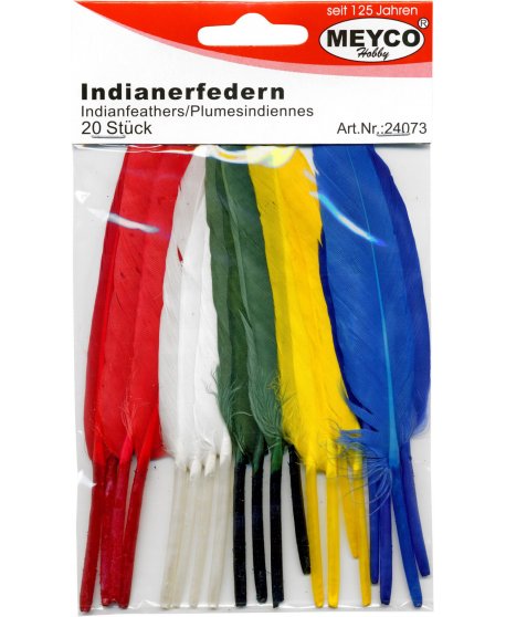 ΦΤΕΡΑ INDIAN ΜΙΚΡΑ 14cm 20τεμ.