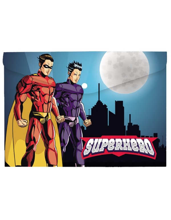 ΦΑΚΕΛΟΣ ΚΟΥΜΠΙ Α4 SALKO SUPERHEROES