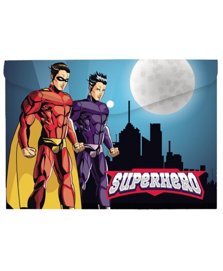 ΦΑΚΕΛΟΣ ΚΟΥΜΠΙ Α4 SALKO SUPERHEROES
