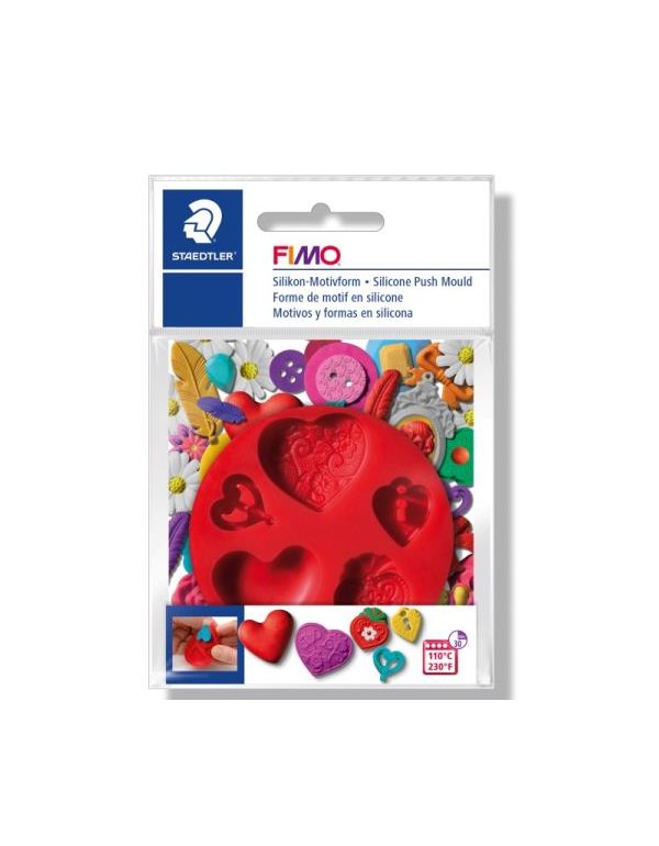  ΚΑΛΟΥΠΙΑ ΣΙΛΙΚΟΝΗΣ  STAEDTLER FIMO ΜΙΝΙ HEARTS
