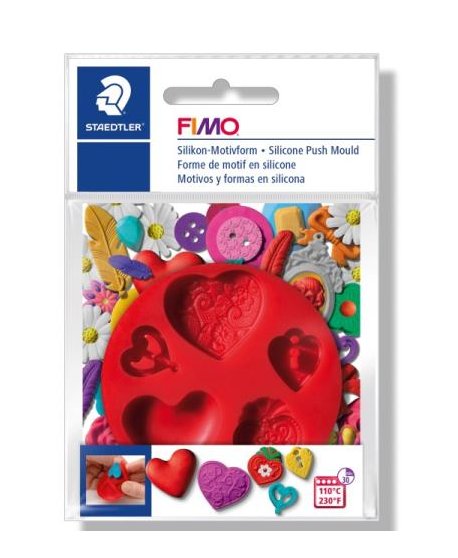  ΚΑΛΟΥΠΙΑ ΣΙΛΙΚΟΝΗΣ  STAEDTLER FIMO ΜΙΝΙ HEARTS