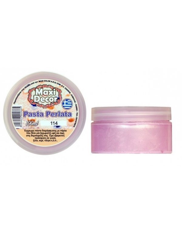 ΠΑΣΤΑ MAXI DECO PERLE ΜΩΒ-ΡΟΖ 114 100ml 
