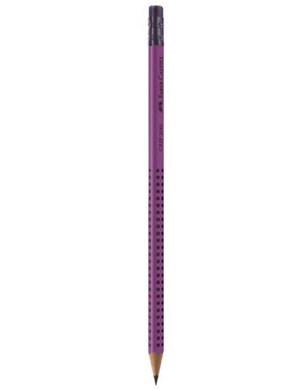 MOΛΥΒΙ FABER CASTELL GRIP 2001 ME ΓΟΜΑ ΜΩΒ