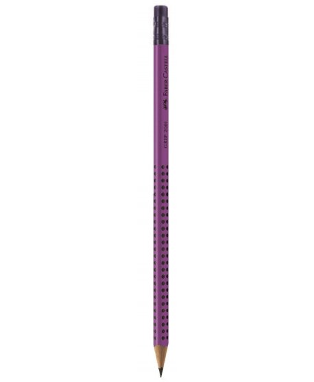 MOΛΥΒΙ FABER CASTELL GRIP 2001 ME ΓΟΜΑ ΜΩΒ