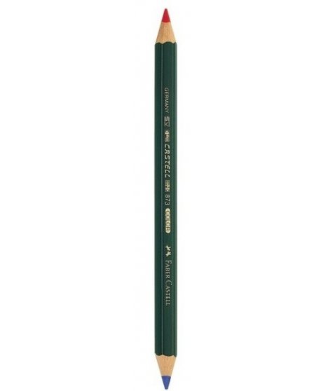 ΜΟΛΥΒΙ FABER CASTELL 873 ΔΙΧΡΩΜΟ ΜΠΛΕ/ΚΟΚΚΙΝΟ