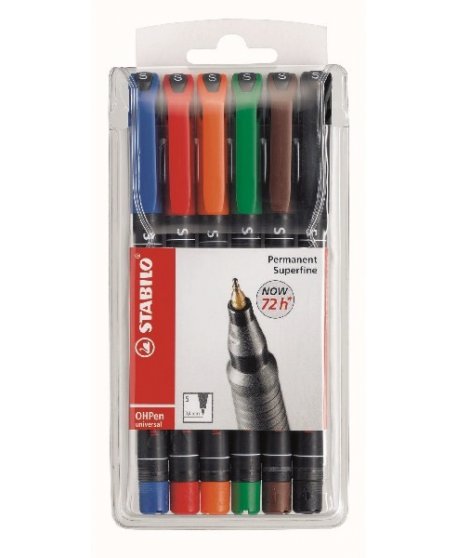 ΜΑΡΚΑΔΟΡΟΙ OHP STABILO S 841/6τεμ.