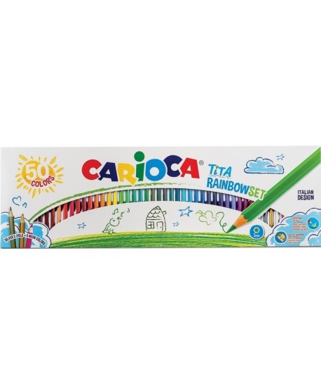 ΞΥΛΟΜΠΟΓΙΕΣ CARIOCA 42990 TITA RAINBOW SET 50ΤΕΜ.