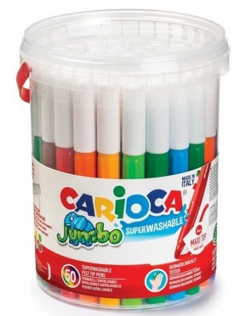 ΜΑΡΚΑΔΟΡΟΙ CARIOCA JUMBO 50ΤΕΜ.