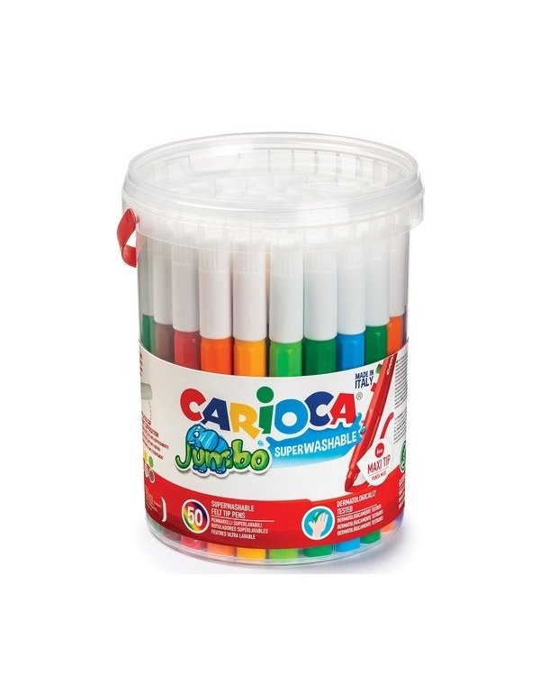 ΜΑΡΚΑΔΟΡΟΙ CARIOCA JUMBO 50ΤΕΜ.