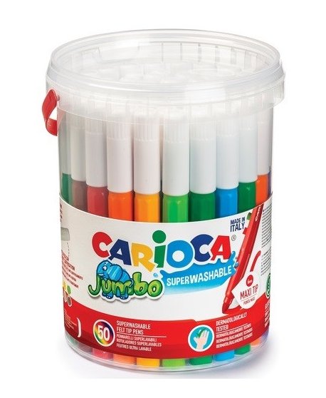 ΜΑΡΚΑΔΟΡΟΙ CARIOCA JUMBO 50ΤΕΜ.
