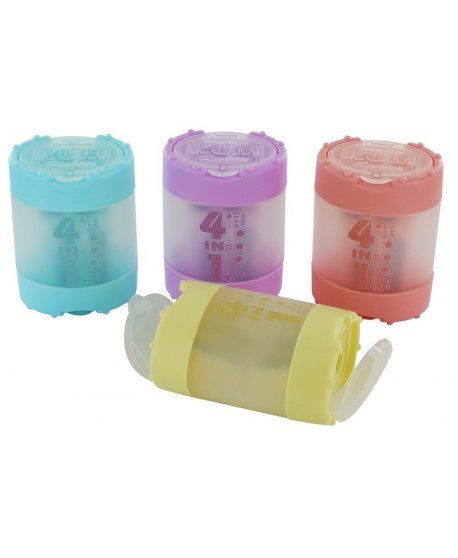 ΞΥΣΤΡΕΣ KUM PASTELL COLORS BOX 4 ΣΕ 1 