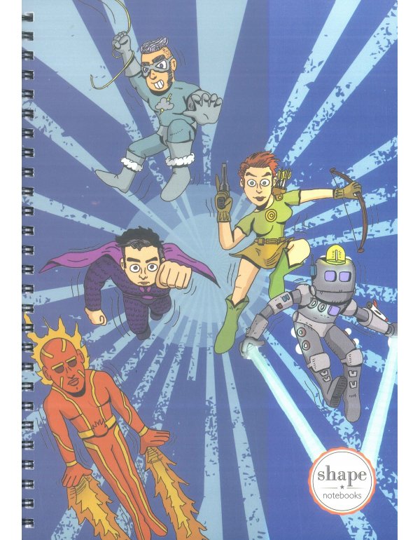 ΤΕΤΡΑΔΙΟ ΣΠΙΡΑΛ SHAPE COMICS 2 17x24 1Θ.