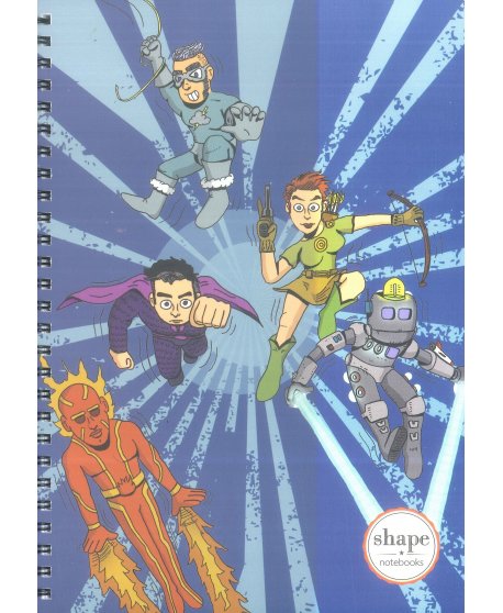ΤΕΤΡΑΔΙΟ ΣΠΙΡΑΛ SHAPE COMICS 2 17x24 1Θ.