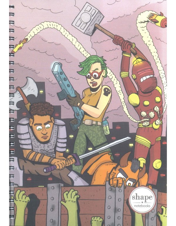 ΤΕΤΡΑΔΙΟ ΣΠΙΡΑΛ SHAPE COMICS 3 17x24 1Θ.