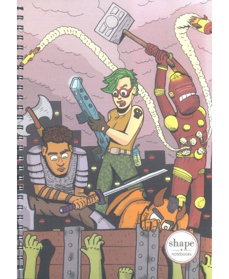 ΤΕΤΡΑΔΙΟ ΣΠΙΡΑΛ SHAPE COMICS 3 17x24 1Θ.