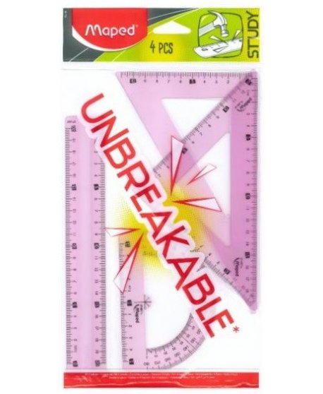 MAPED ΓΕΩΜΕΤΡΙΚΑ ΣΕΤ 4ΤΕΜ. UNBREAKABLE PINK