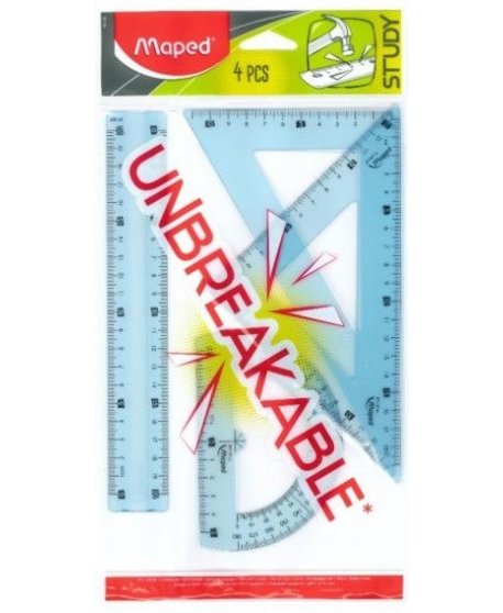 MAPED ΓΕΩΜΕΤΡΙΚΑ ΣΕΤ 4ΤΕΜ. UNBREAKABLE BLUE 30cm