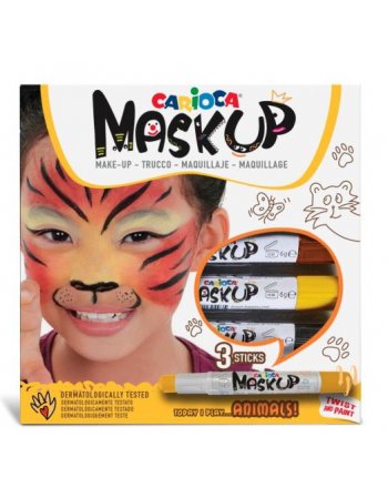 ΚΡΑΓΙΟΝ CARIOCA MASKUP 3 ΧΡΩΜΑΤΑ ANIMALS
