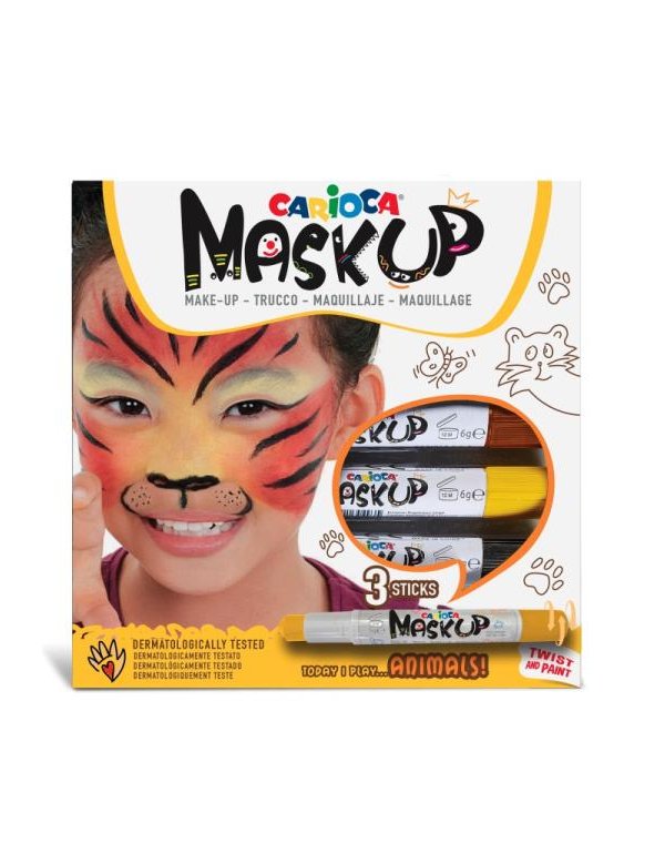 ΚΡΑΓΙΟΝ CARIOCA MASKUP 3 ΧΡΩΜΑΤΑ ANIMALS