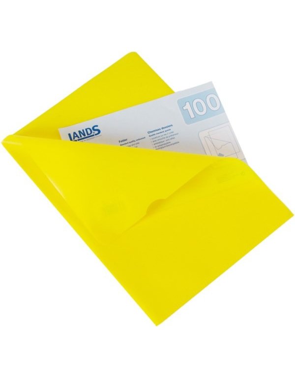 ΖΕΛΑΤΙΝΕΣ LANDS "L" Α4 ΚΙΤΡΙΝΕΣ 100ΤΕΜ.