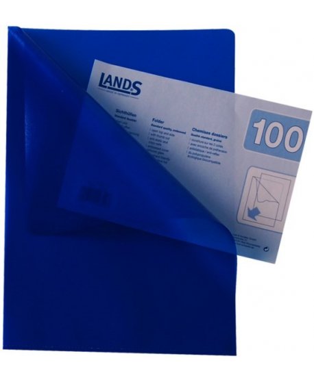 ΖΕΛΑΤΙΝΕΣ LANDS "L" Α4 ΜΠΛΕ 100ΤΕΜ.