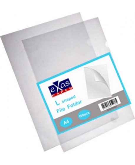 ΖΕΛΑΤΙΝΕΣ EXAS "L" Α4 ΔΙΑΦΑΝΕΙΣ 100ΤΕΜ.