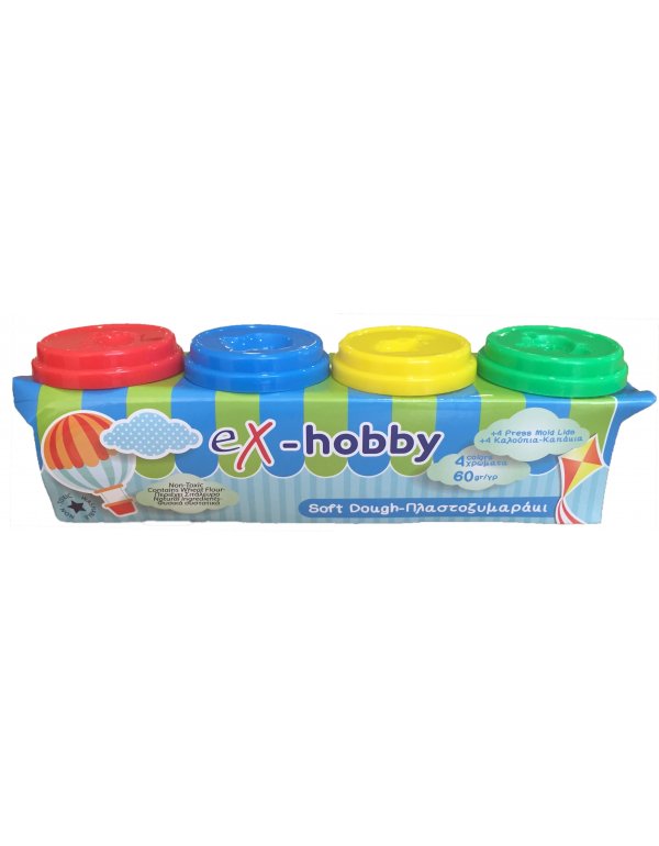 ΠΛΑΣΤΟΖΥΜΑΡΑΚΙΑ eX-HOBBY 4ΧΡ x 60gr