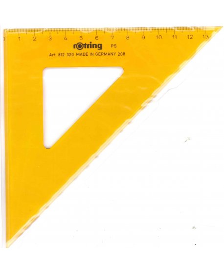 ΤΡΙΓΩΝΟ ROTRING 20cm 45o