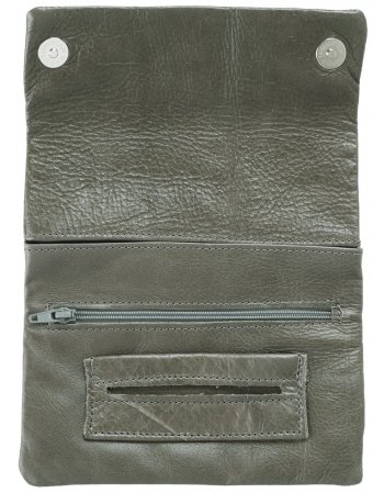 ΚΑΠΝΟΘΗΚΗ ΔΕΡΜΑΤΙΝΗ MR LEADER GREY