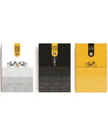 ΣΕΤ ΣΗΜΕΙΩΜΑΤΑΡΙΑ MAKE NOTES CYCLING ΡΙΓΕ 9x14cm 3TEM.