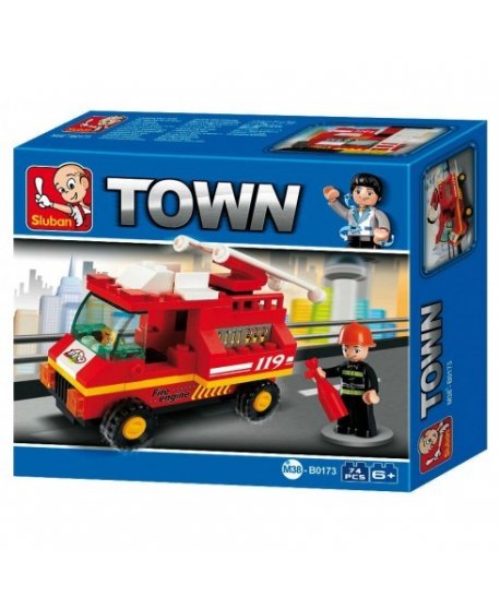SLUBAN TOWN FIRE TRUCK B0173 